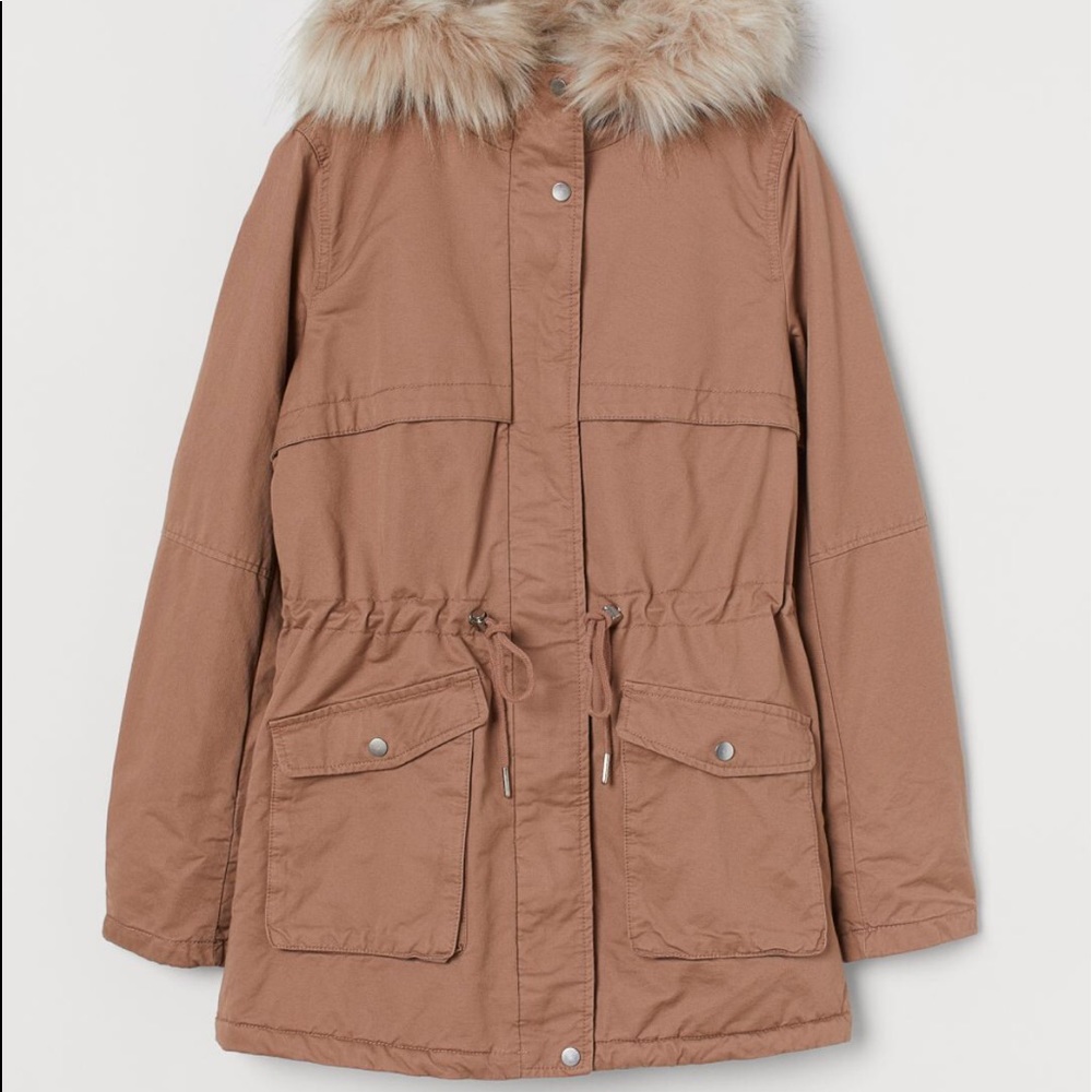 Faux Shearling-Lined Parka